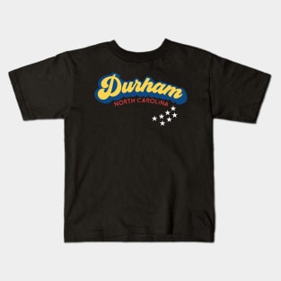 Durham North Carolina Flag Colors Kids T-Shirt